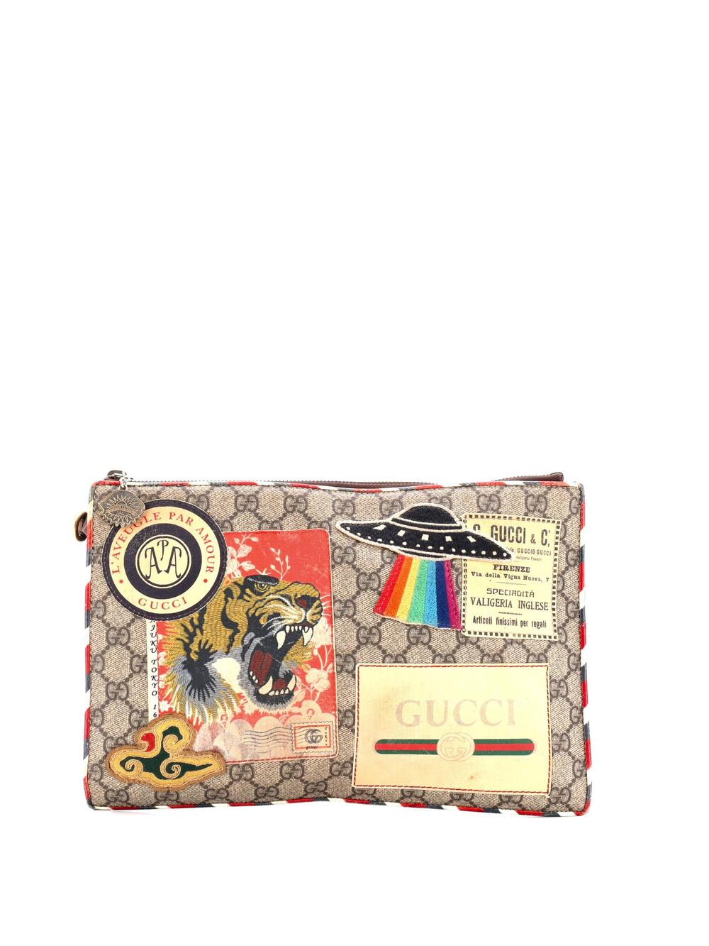Gucci Courrier Pouch Gg Coated Canvas #364842G94B
